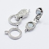 Brass Fold Over Magnetic Clasps KK-K220-12P-1