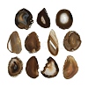Natural Agate Nuggets Slice Links Connector Charms G-E022-M06-1