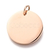 Ion Plating(IP) 304 Stainless Steel Charms EJEW-L238-03E-RG-2
