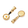 304 Stainless Steel Enamel Pendants SA-CBA7876-21G-2