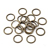 Alloy Soldered Closed Jump Rings LS-KK-WH0052-05D-AB-1