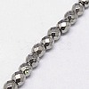 Electroplate Non-magnetic Synthetic Hematite Beads Strands G-J169B-4mm-M-4