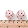 Flower Style Resin Rhinestone Beads CLAY-NH0003-05S-05-3