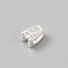 925 Sterling Silver Hollow Initial Beads STER-TAC0010-01S-A-2