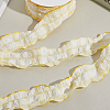 1 Roll Polyester Ruffled Ribbon SRIB-CY0001-14B-7