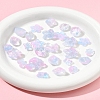 120Pcs 8 Styles Transparent Spray Paint Glass Beads GLAA-FS0002-26-10