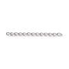 304 Stainless Steel Curb Chains Extender STAS-WH0032-02A-P-3