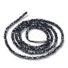 Electroplate Glass Beads Strands GLAA-H021-01A-FP02-5