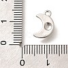 Brass Micro Pave Cubic Zirconia Charms KK-C085-22P-3