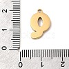 304 Stainless Steel Pendants STAS-K297-09Q-G-3