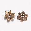 Alloy Bead Caps Enamel Settings PALLOY-D348-04-2