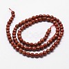 Natural Red Jasper Beads Strands X-G-D840-50-4mm-2