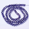 Electroplate Glass Beads Strands LS-EGLA-A034-P8mm-B07-2