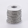 Tarnish Resistant 304 Stainless Steel Rope Chains CHS-F005-10P-2