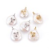 Natural Cultured Freshwater Pearl Pendants PEAR-F008-55-1