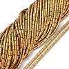 Electroplate Glass Beads Strands X-EGLA-K014-B-FP02-1