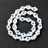 Handmade Evil Eye Lampwork Beads Strands LAMP-F024-02B-5