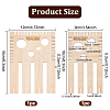 1 Set Wood Weaving Looms Kit DIY-BC0006-71-2