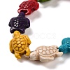 Dyed Synthetic Turquoise Beads Strands G-G024-01-4