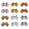 12Pcs 6 Colors Bowknot Food Grade Eco-Friendly Silicone Beads SIL-CJ0002-37-1