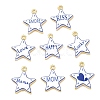 Printed Brass Pendants KK-CBA42CA-08G-1