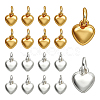 20Pcs 2 Colors Rack Plating Brass Pendants KK-PH0014-19A-1