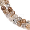 Natural Black Gold Rutilated Quartz Beads Strands G-H093-B03-6mm-4