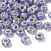 Transparent Resin Rondelle European Beads RESI-S023-15-1