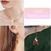 25Pcs 5 Styles Handmade Lampwork Pendants PALLOY-YW00073-6