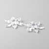 Transparent Acrylic Connector Charms TACR-WH0001-74B-2