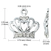 Alloy Rhinestone Pendants ALRI-YW0001-06-3