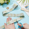 Polyester Jacquard Leaf Ribbon for Garment Accessories OCOR-WH0097-23A-3