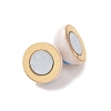 Brass Magnetic Clasps ZIRC-F136-10G-09-3