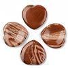 Natural Red Jasper Thumb Worry Stone G-N0325-01L-1