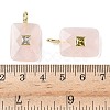 Natural Rose Quartz Pendants G-I391-03G-01-3