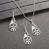 Bohemian Style Alloy Pendant Necklaces & Dangle Earrings Sets WG43411-09-1