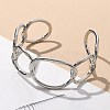 ElectrophoresisIron Cuff Bangles for Women BJEW-M057-06P-4