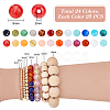 24 Colors Round Imitation Gemstone Acrylic Beads OACR-PH0004-09C-2
