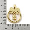 Christmas Brass Micro Pave Cubic Zirconia Pendants KK-H468-01E-02G-3