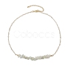 Natural & Synthetic Mixed Gemstone Chip Bib Necklaces NJEW-JN04950-5