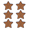 6Pcs Star with Word Doing My Best Enamel Pins JEWB-HY0001-62-1