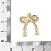 Brass Micro Pave Clear Cubic Zirconia Pendants KK-A299-09G-3