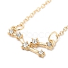3Pcs Alloy Rhinestones Anklets AJEW-S083-01G-12-3