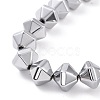 Electroplated Non-magnetic Synthetic Hematite Beads Strands G-G862-01-4