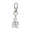 Angel Glass Pendant Decorations HJEW-JM01627-03-1