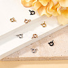 8Pcs 4 Colors 304 Stainless Steel Spring Ring Clasps STAS-TADJ001-09-6