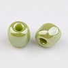 DIY Craft Beads 8/0 Opaque Colors Lustered Round Glass Seed Beads X-SEED-A012-3mm-124-2