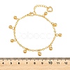304 Stainless Steel Charm Bracelets BJEW-D458-02G-4