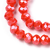 Electroplate Glass Beads Strands EGLA-A034-P1mm-A10-2
