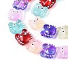 Half Baking Paint Transparent Glass Enamel Beads Strands GLAA-N061-02-3